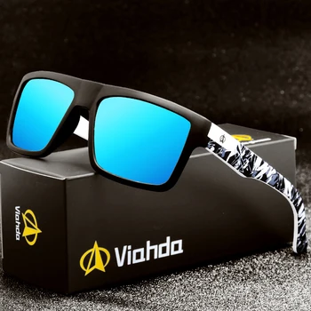 VIAHDA поляризирани слънчеви очила за мъже авиацията шофиране нюанси мъжки слънчеви очила за мъже ретро луксозна марка дизайнер Oculos