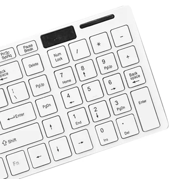 Vococal Ultra Slim Wireless 2.4 G Клавиатура Мишка комплект с USB-приемник за преносими PC Android TV клавиатура мишка комплект аксесоари