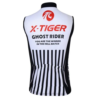 X-Tiger Racing велосипедна дрехи без ръкави череп Колоездене жилетка Джърси МТВ велосипед спортни дрехи Майо Ropa Ciclismo за мъже