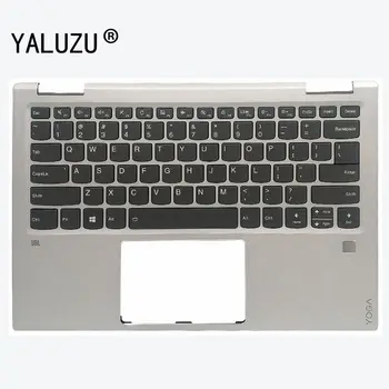 YALUZU новата клавиатура на лаптоп LENOVO yoga 720 YOGA 720-13 IKB US Keyboard Palmrest главни букви осветление