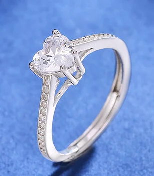YBB55 925 чисто сребро пръстен жени имитация пръстен Циркон жени пръстен