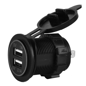 YC-A19 водоустойчив двойно USB зарядно устройство конектор за захранване 3.1 A с LED индикатор за автомобили лодка мотоциклети плаж коли RV suv яхта