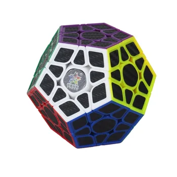 YuXin Carbon Fiber Dodecahedron Magic Cube Пораснали Деца Скорост Професионален Конкурс Играчка Кубчета Забавни Играчки Подарък