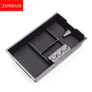 ZUNDUO подлакътник кутия за съхранение на Dodge RAM 1500 2500 3500 2009-2018 вътрешна аксесоари ABS + PVC почистване на чекмеджето за съхранение