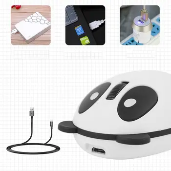 Акумулаторна Безжична Bluetooth мишка карикатура Панда мишка за лаптоп, телефон, таблет