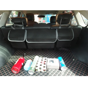 Багажника на колата организатор на задната седалка, чанта за съхранение с голям капацитет мултифункционална филц кутия за съхранение на облегалката на столчето за кола организаторите на интериорни Аксесоари