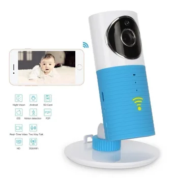 Безжичен Wifi Baby Monitor камера интелигентна сигнал нощно виждане Интерком поддръжка на iOS Android смартфон CleverDog