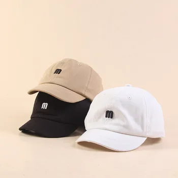 Високо качество на M писмо бейзболна шапка памук открит къси полета възстановяване на предишното положение модерни спортни шапки за мъже жени Ежедневни шапка