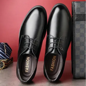 Високо качество на мъжете естествена кожа парти рокля oxfords официални обувки oxfords бизнес мокасини обувки а a53-31