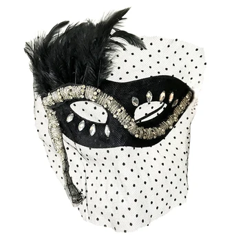 Готически Пламнал Венециански Маски Party Eye Mask Dot Veil Masks Аксесоари За Ръчно Изработени Уникални Costomes