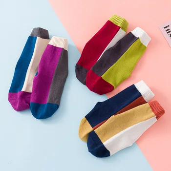 Детски чорапи за момичета корейски безшевни детски глезена чорап Meias Bebe мода деца памук ежедневни чорапи 2-12 Т Безплатна доставка падане