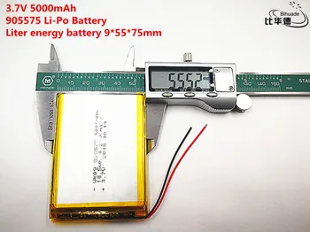 Добро качество 3.7 V,5000mAH 905575 полимерна литиево-йонна / литиево-йонна батерия за банката таблети,GPS,mp3,mp4
