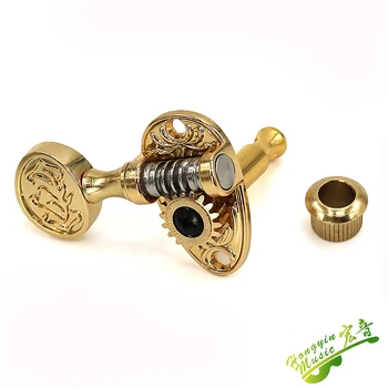 Доставчик и износител made bakelwood folk guitar string копче open golden retro decorative pattern knob shaft string string coil