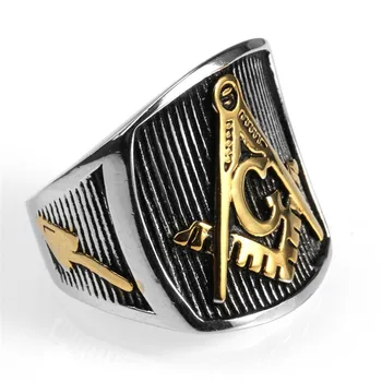 Европа и Съединените Щати, от неръждаема стомана G пръстен оптовое мъжки пръстен масонството титановое стоманен пръстен