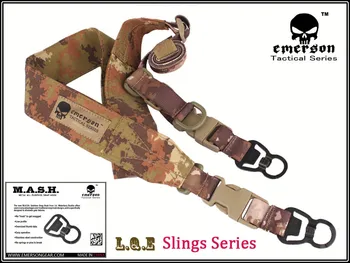ЕМЕРСЪН tactical gun sling L. Q. E One+Two Point Slings Series with КАША hook rifle sling EM8490 Multicam Black