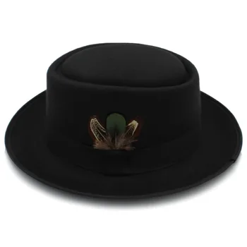 Жената есен филц свински пай шапка за един човек Crushable Hat Breaking Bad Hat Walter Dad зима ретро фетровая шапка