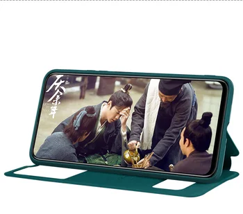 За Huawei Y8P Case мода гледката от прозореца на ПУ кожен калъф flip Case за Huawei Y8P 6.3 