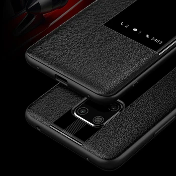 За Huawei Капитан 20 кожен калъф луксозни естествена кожа флип калъфи за Huawei Капитан 20 Pro / Капитан 20 X / Капитан 20 RS калъфи за телефони