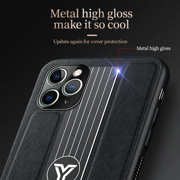 За IPhone 11 Pro Max Phone Case metal Fashion Vehicle magnetic Luxury Leather IPhone SE 2020 X XR XS 8 7 6 Plus седалките нови