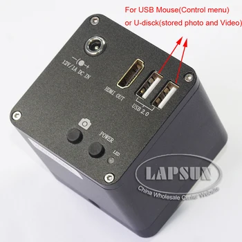 Измервателна линия и скала 12MP 1080P 60FPS / 8MP 4K FHD HDMI Digital Industrial Microscope Camera C Mount