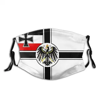 Имперска Германия Reichskriegsflagge моющийся устата маска за лице ветрозащитный прахоустойчив с филтри, Зимни защитно покритие муфель