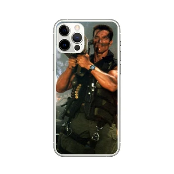 Калъф за телефон Commando 1985 филм Арнолд Шварценегер Мек силикон прозрачен калъф за iPhone 11 12 Pro Mini Max