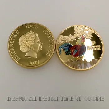 Китайски Зодиак пиле година възпоменателни монети събиране на монети петел година колекциониране на предмети с колекционерска стойност скоростна