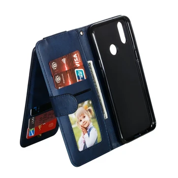 Кожен флип калъф с цип за Samsung Galaxy A10S A20S A30S A40 A50 A8 J3 J7 J5 2017 Луксозен портфейл Multi-Card Cover A51 A71 Cases
