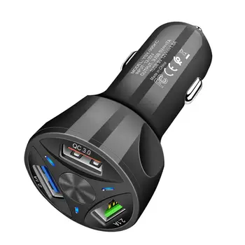 Кола USB зарядно устройство за бързо зареждане на 3.0 универсален 15 Вата бързо зареждане в автомобил 3 порт за зарядно устройство за мобилен телефон Samsung s10 iphone 11 7