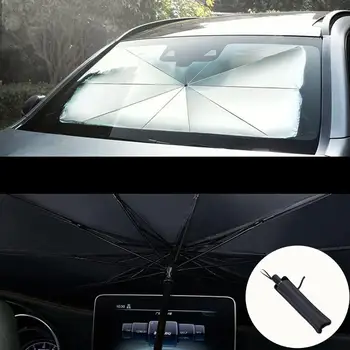 Колата козирка интериора на предния прозорец на сенника на кутията UV протектор козирка чадър suv автомобил защита на предното стъкло аксесоари