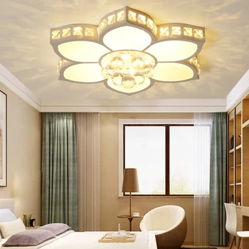 Кристални модерни led плафониери за хола спални, кабинет лампи акрил стилен led плафониери Безплатна доставка