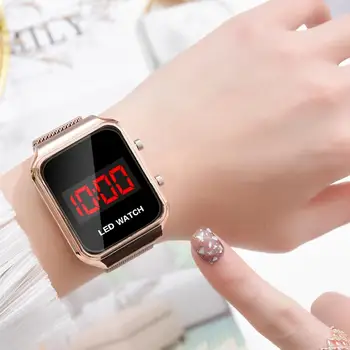 Луксозни часовници 2020 Спортен дигитален мъжки дамски часовници led дамски часовник черен електронни магнитни часовници Reloj Mujer