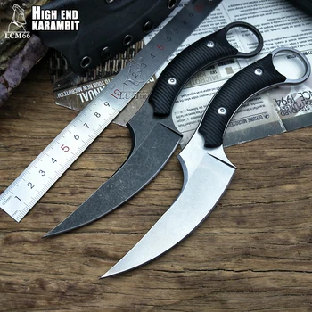 Мако тактически керамбит нож M690 нож от неръждаема стомана лов за оцеляване фиксирани ножове черно G10 дръжка Бастин нокът нож инструмент