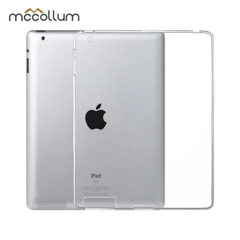Мек силиконов калъф за Apple iPad 2 3 4 Case ултра тънък калъф за iPad2 iPad3 iPad4 Cases Back Корпуса прозрачни чанти и калъфи за таблети