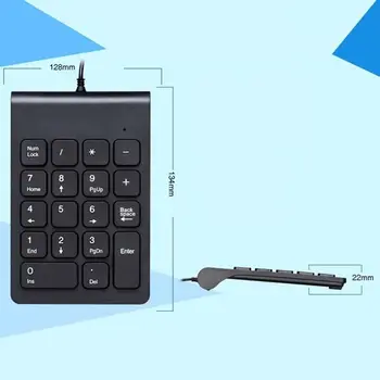 Мини 2.4 GHz 18 keys Pad безжична цифрова клавиатура USB Numpad цифрова клавиатура за PC, лаптоп