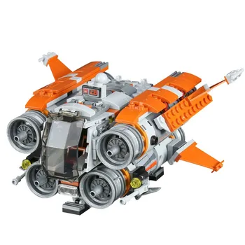 Модел Building Block съвместима с Space Wars The Jakku Quadjumper Brick Model забавни играчки за деца