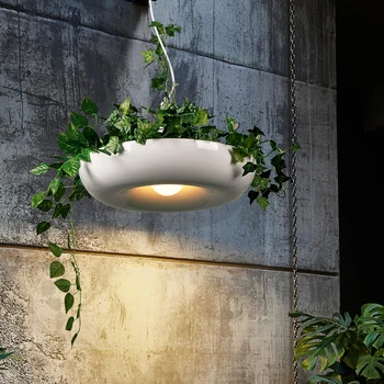 Модерен завод висящи лампи САМ небето градина саксия окачен лампа Nordic трапезария офис изкуството за домашен интериор осветителни тела