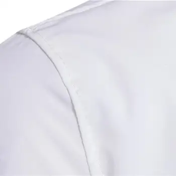 Модерен мъжки ежедневни ризи фалшиви бизнес ризи есен плътен памук официално облекло с дълги ръкави най-Fit блуза офис ризи