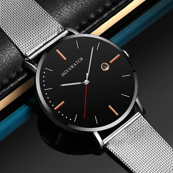 Мъжки часовник 2019 Blue Glass Fashion Montre Homme 2020 бизнес часовници Мъжки кварцов часовник Roman Masculine мъжки часовник relojes