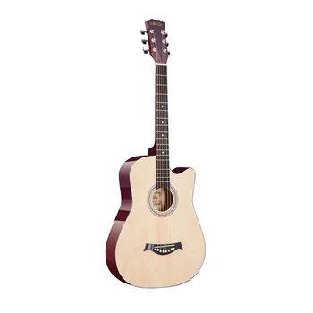 Народна китара 38 инча светъл цвят Лилав / Син / wooden за начинаещи студенти практика акустична китара AGT337