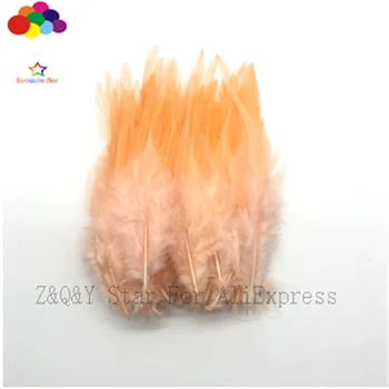 Натурален 100шт кокоше перо 12-15 см (5-6 см) оцветени монохромен САМ занаят бижута дрехи изпълнение дрехи перо