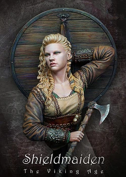 Неокрашенный комплект 1 / 10 Shieldmaiden, възраст викингите бюст историческа личност смола комплект