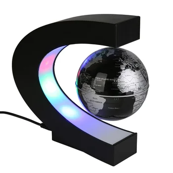 Новост настолни лампи магнитна левитация глобус карта на света лампи цветни led светлини за домашния офис украса на масата на творчески подаръци