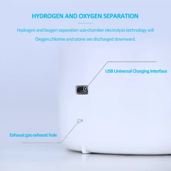 Последният е най-продаваният SPE и PEM Dupont N117 мембрана до 3000ppb генератор на водород с вода, с дихателни устройство на водородния газ