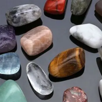 Природен кристал минерални образци 20pcs натурален Кристал скъпоценен камък полиран изцеление чакра камък дисплей горещ скъпоценен камък мъниста модерен