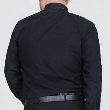 Пролет есен мъжка риза 5XL 6XL 7XL 8XL 9XL 10XL бюст 150 см, с дълъг ръкав свободни плюс размера на мъжки ризи