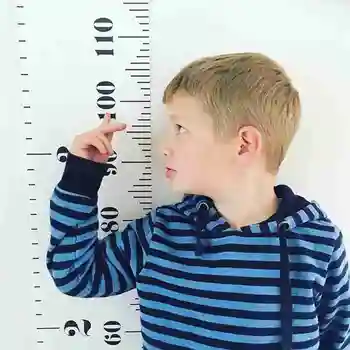 Скандинавски стил дете дете деца Височина линия на мярка за растеж на стикер за декорация владетел на диаграма Височина INS стени За размера на стаята W8S9