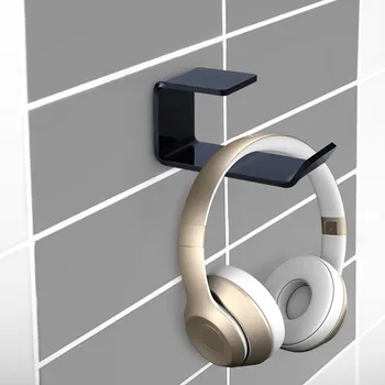 Стенен стикер акрилна поставка за слушалки слушалки лепкава дисплей кука закачалка слушалки за PC, PS4 игри слушалки щандове
