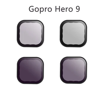 ТЕЛЕСИН филтри комплект за Gopro 9 CPL ND 8 16 32 обектив филтър ND8 ND16 ND32 за Gopro Hero 9 екшън камера Go Pro Hero9