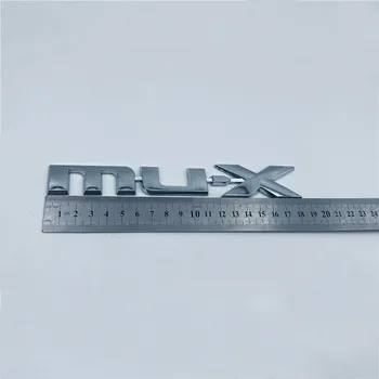 Хромирана задна врата, заден багажник логото МУ-X емблемата на стикер на знак за Isuzu MUX SUV